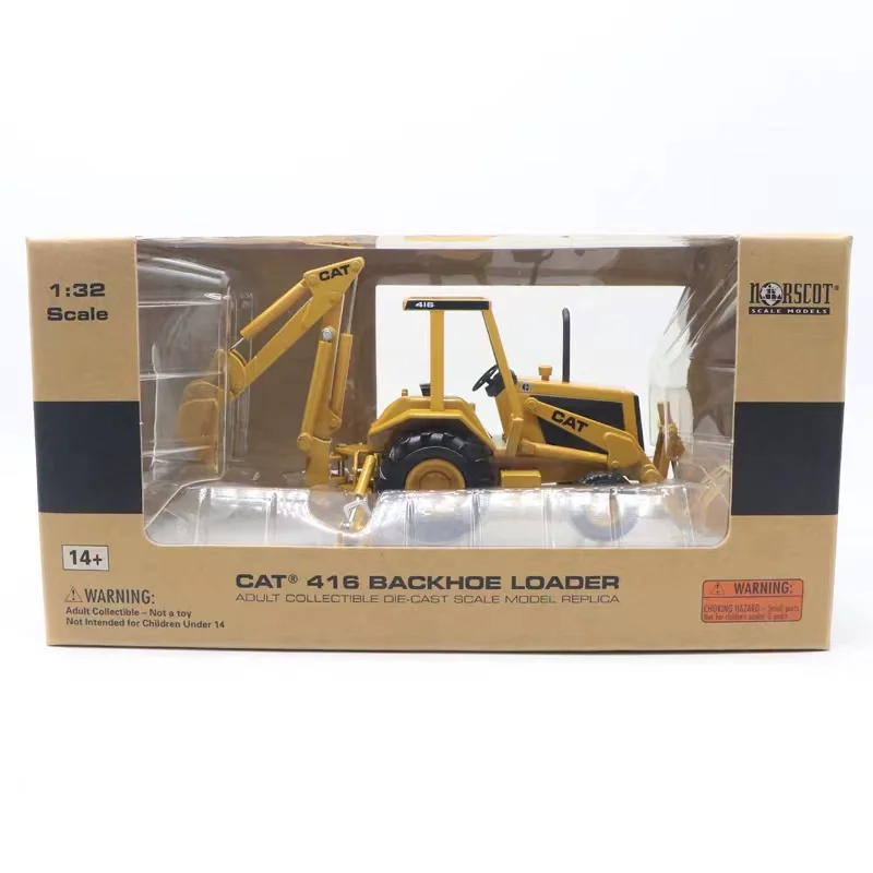 1:32 scale Diecast Yellow cat 416 Backhoe Loader Model Alloy Excavator model 55271 Gift toys