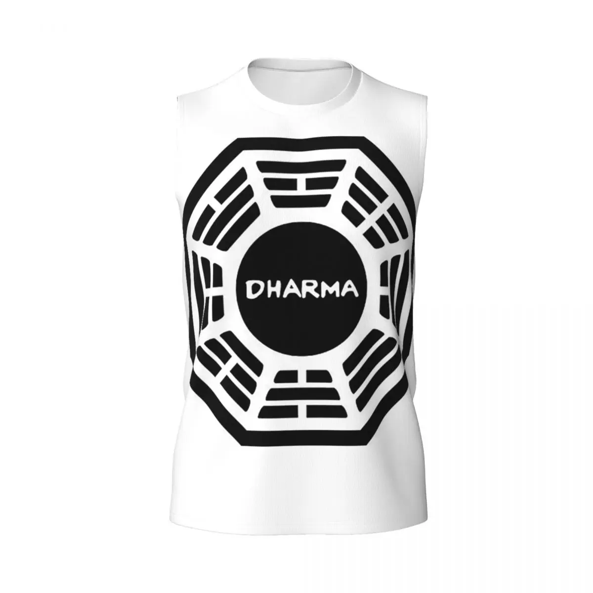 The Dharma Initiative Men Printed Sleeveless T-shirt Casual Hip Hop Street Style Beach Holiday Tank Tops