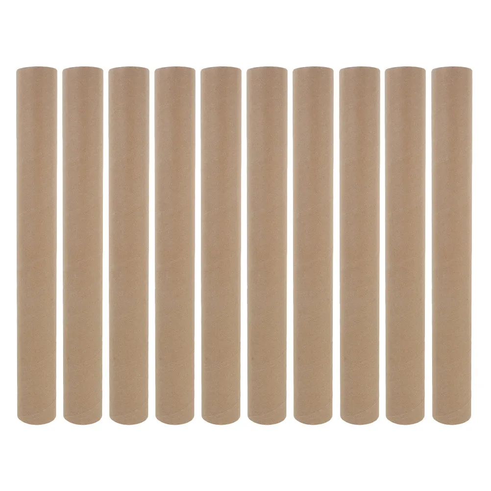 10Pcs Heavy Duty Kraft Paper Poster Tubes for Art Shipping Mailing Storage Reusable Cylindrical Cardboard Protection