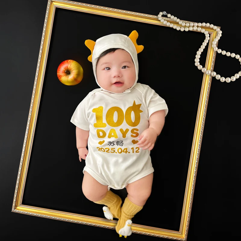 百日ベビー服 赤ちゃんの写真 子供用純綿服 ニューボーンフォト 신생아사진 наворожденных одежда