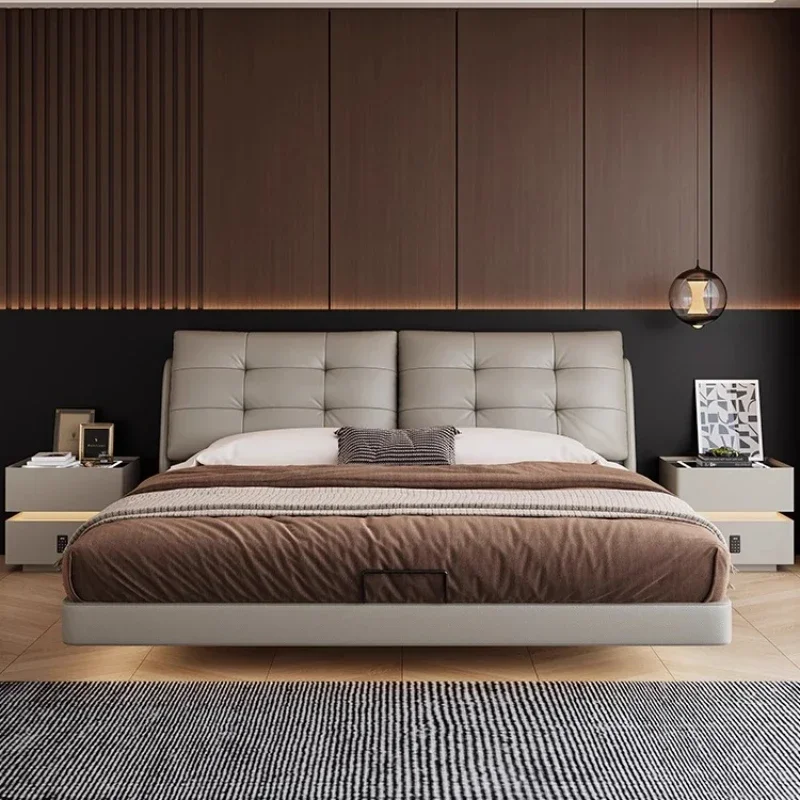 

full marriage bedrooms dorm room essential 180x200cm luxury king sizebed Base beds frames Double bed headboards furniture home