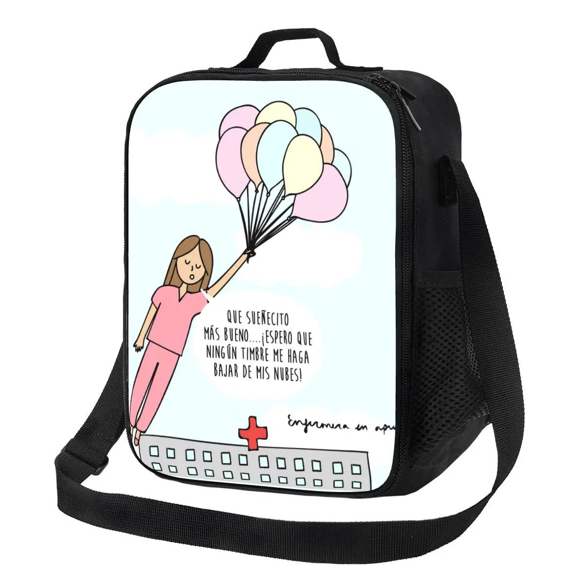 مخصص Enfermera En Apuros معاطف للأطباء والممرضات الطبية الصحة الغداء حقيبة الرجال النساء برودة الدافئة معزول صناديق الغداء لمدرسة الطلاب #2