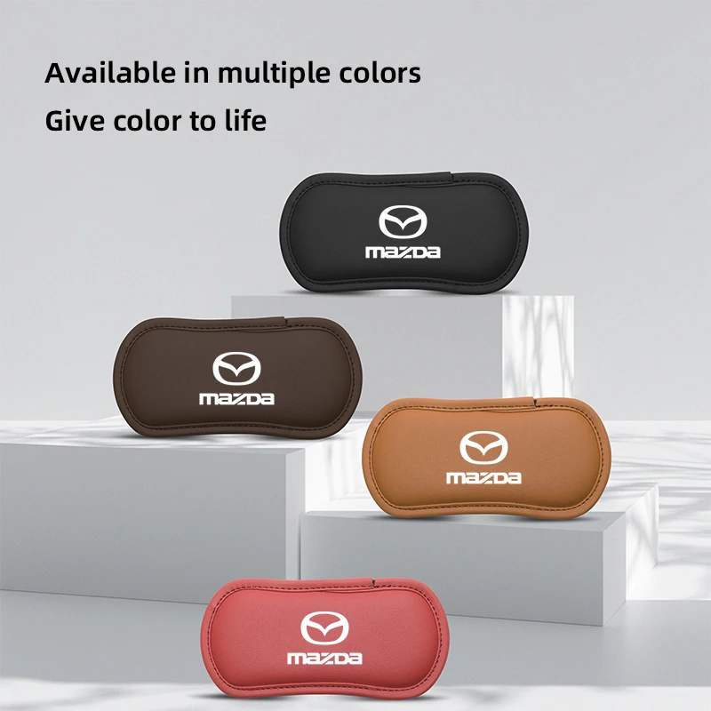 الجلود سيارة وسادة سيارة الركبة وسادة مرونة رغوة الذاكرة وسادة الساق لمازدا 3 6 CX5 2 CX30 CX3 CX9 MX5 RX8 Axela Demio وسادة السيارات