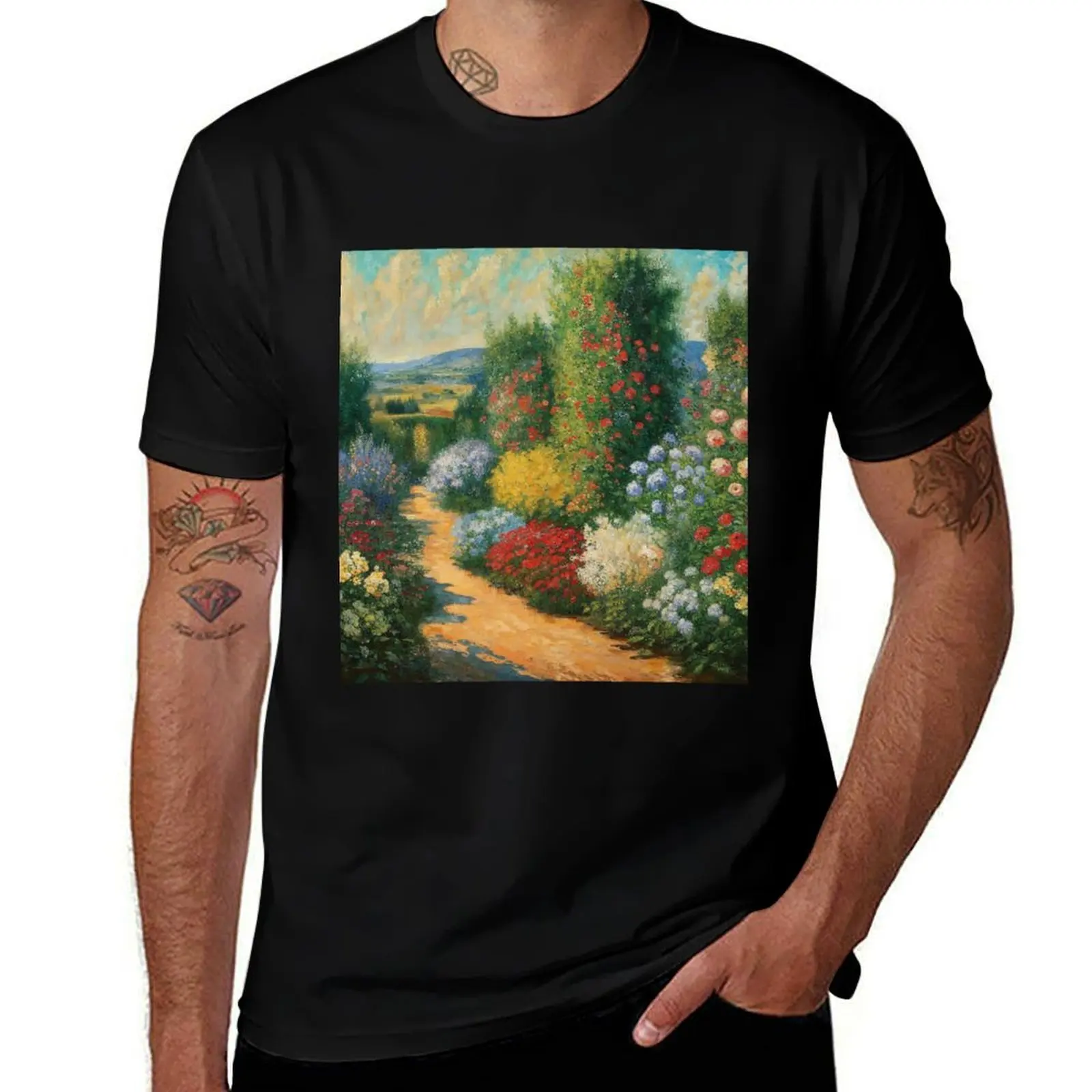 

Flower Garden - Gustav Klimt T-Shirt summer tops funny costumes animal prinfor boys boys whites plain t shirts men
