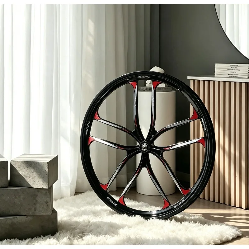 High Quality 24/26/27 Inch Bearing Magnesium Alloy Integrated Wheel, Mountain Ten-leaf Bare Wheel