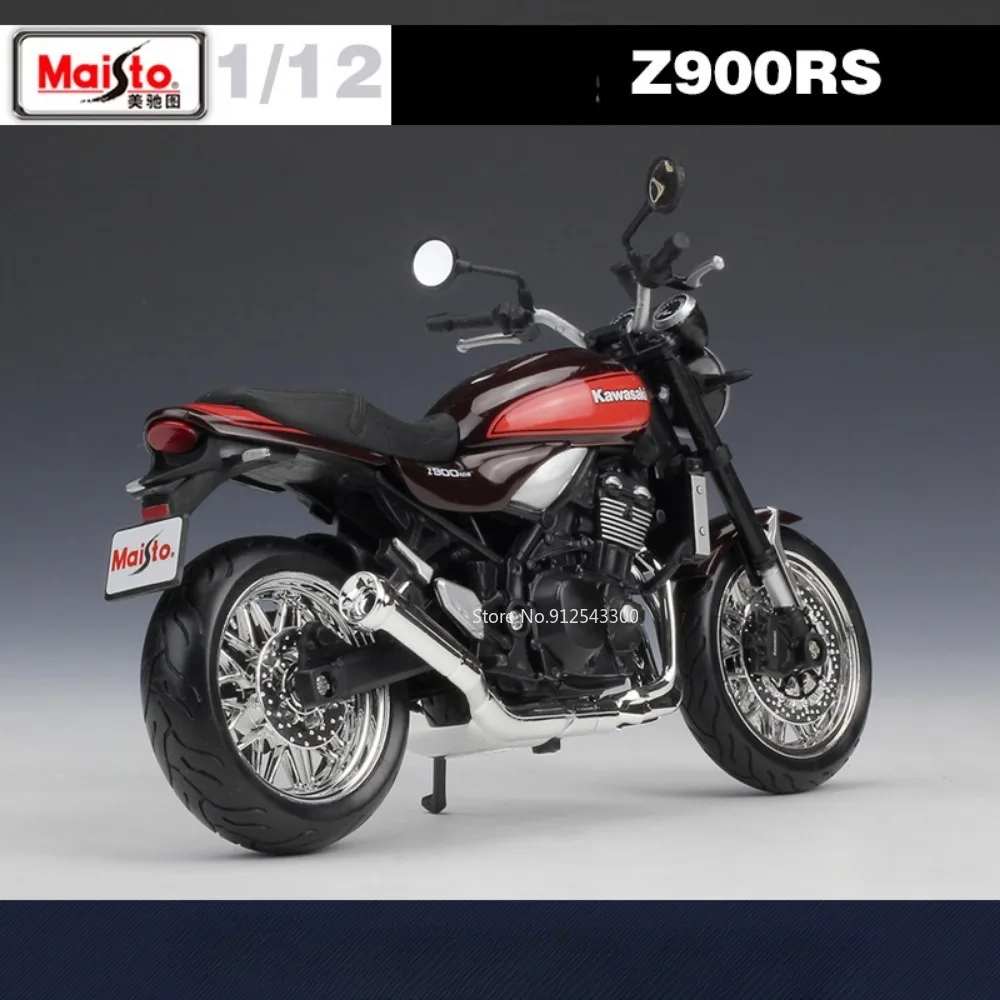 1/12 Kawasaki Z900RS Toy Motorcycle Model Alloy Diecast Static Simulation Model Motorcycle Toys for Boys Birthday Gift Souvenirs