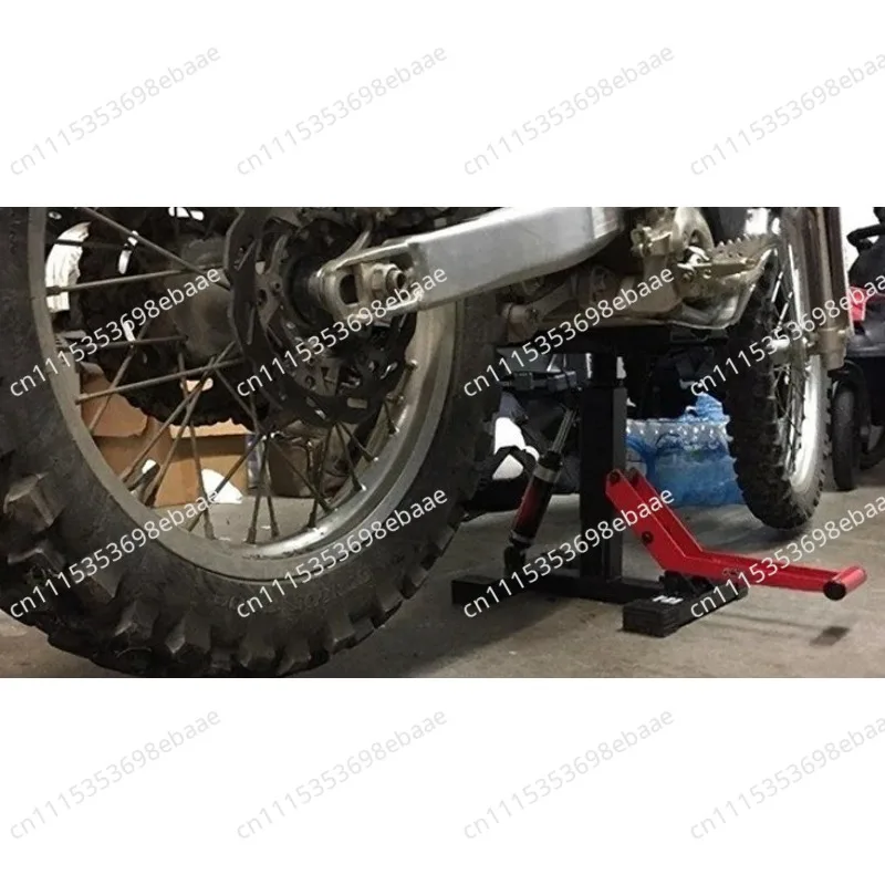 Heavy Duty Hydraulic Motorcycle Scissor Lift, Off-Road Dirt Bike Repair Stand, Tire Frame Cradle Mechanic Stool