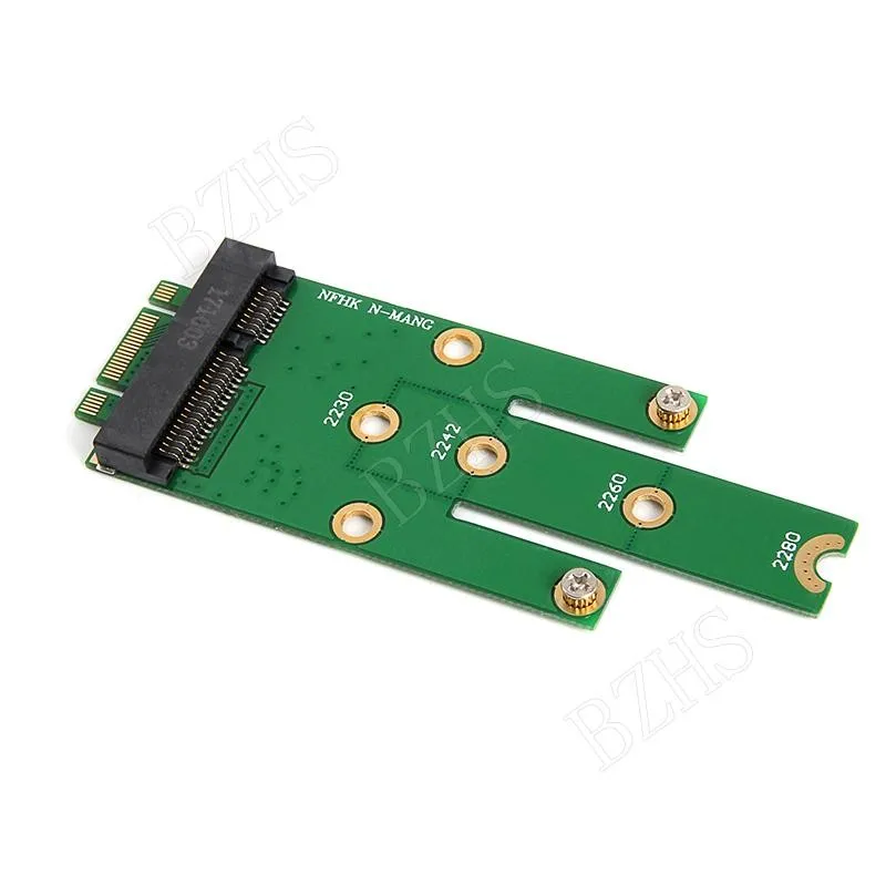 NGFF M.2 B + M Key To MSATA Mini PCI-E PCI-Express SATA 3.0 SSD Male Adapter Card For 2242/2260/2280 M2 Ngff SSD