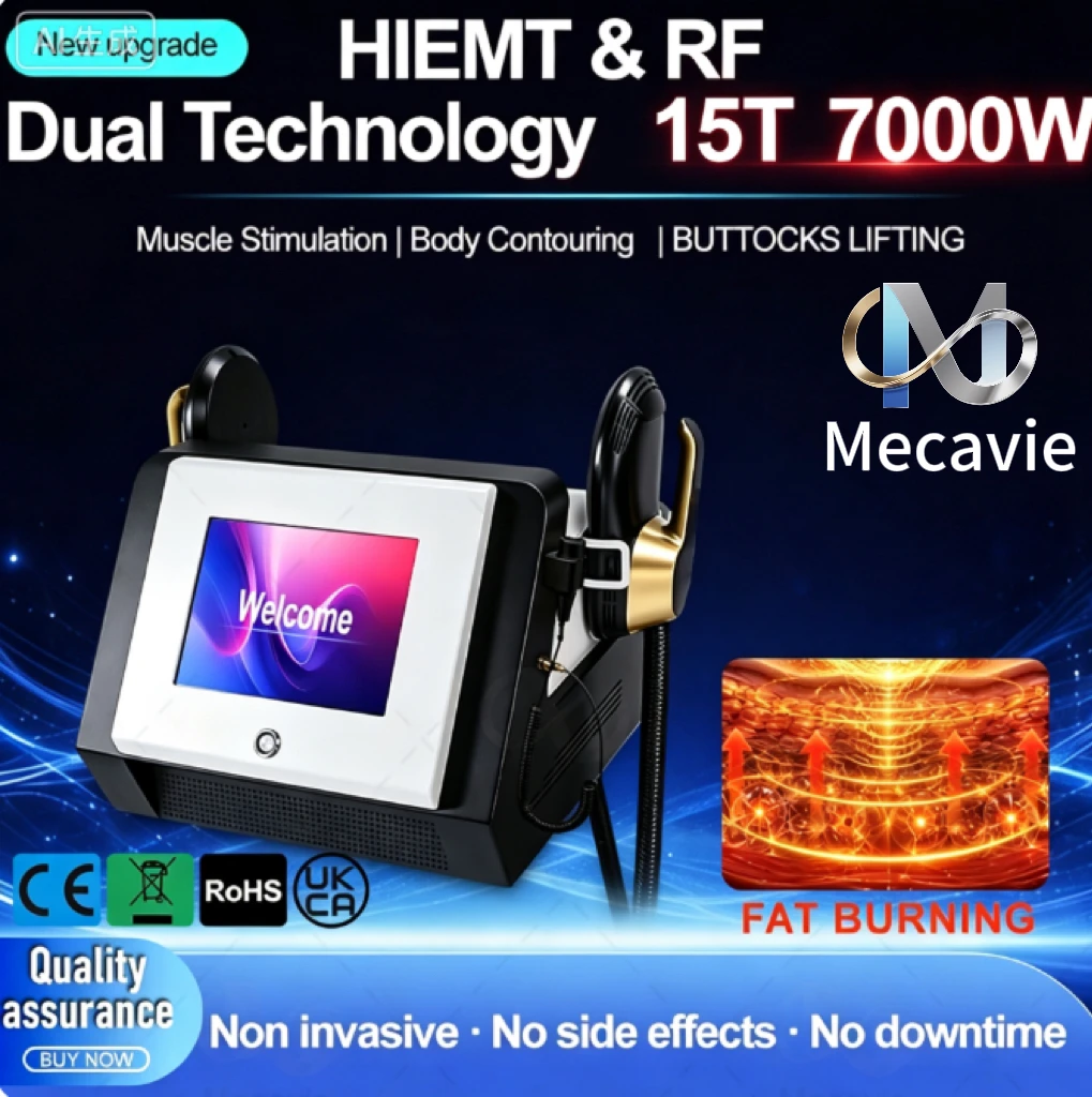 EMSNova 7000W HIEMT Sculpt Machine 2 Handles 2026 Hot Fat Reduction Muscle Building Butt Lifting Salon Home CE Certified