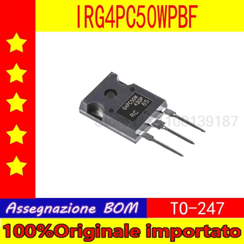 

10 шт./лот IRG4PC50WPBF G4PC50W IRG4PC50WPBF TO-247 IGBT tube 27A 600V