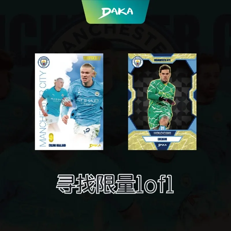 DAKA 2026 NEW Manchester City Football Club‌ Erling Haaland World Cup Trading Card Collection Competition Toy Boy Ornament Rare