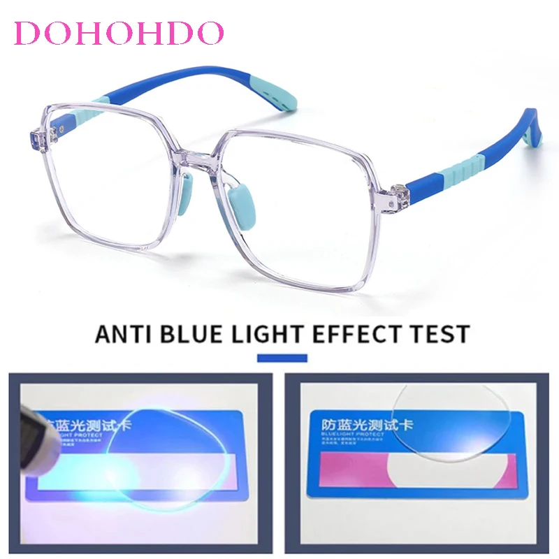 Anti Blue Light Glasses For Kids Boys Girls Computer Ultralight TR90 Eye Protection Eyeglasses Child Blue Rays Blocking Eyewear