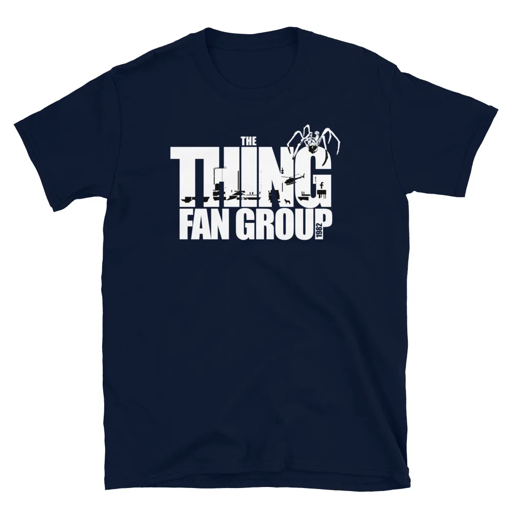 The Thing 1982 Fan Group Logo T-Shirt Men Women Retro Sci-Fi Horror Cotton Short Sleeve Streetwear Unisex Tee