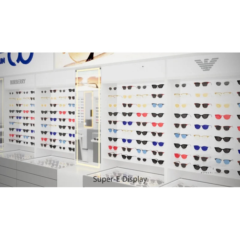 custom.Customized Optical Shop Furniture Design Eyewear Store Display Cabinet Wooden Display Rack Sunglasses Display