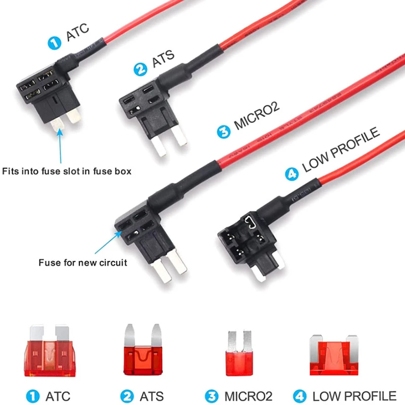 

Add-a-Circuit Adapter APM Mini Micro 12V Car Fuse Box Holder Auto Motri Insurance ATM Adapter