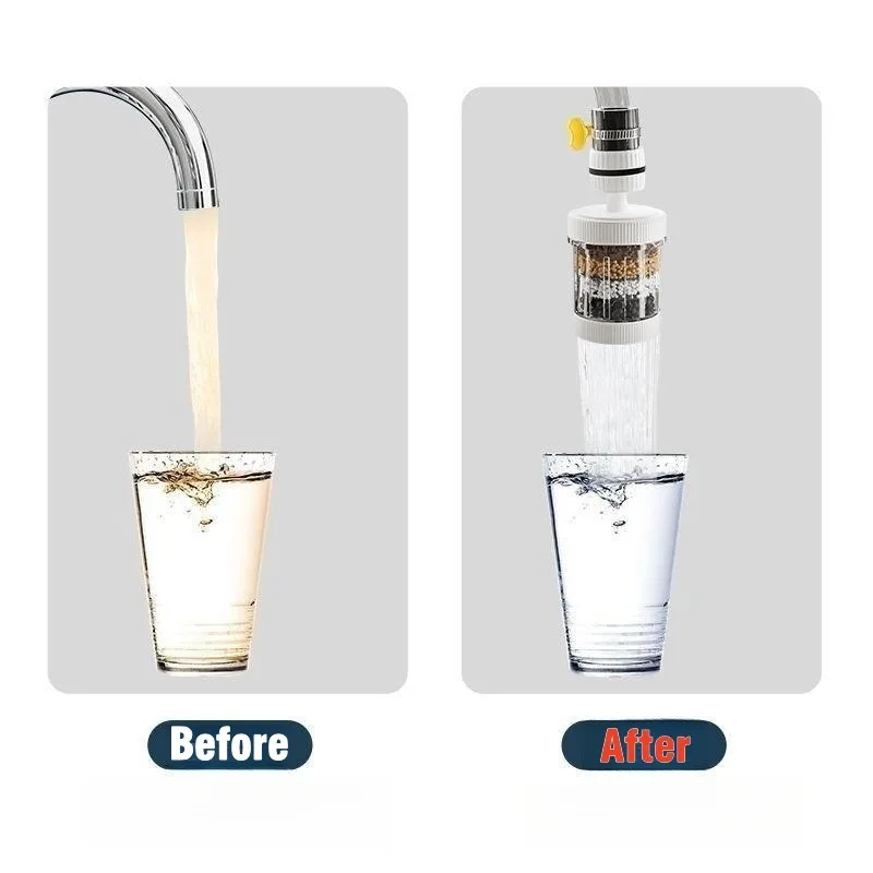 NEW 6-layers Water Filter Tap Purifier 360° Rotation Universal Faucet Aerator Splash Nozzle Mixer Bubbler for Kitchen Bathroom