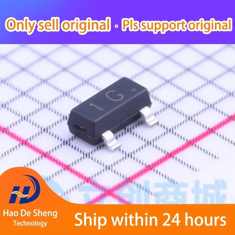 

10PCS/LOT BC847C SOT-23-3 logo：1G New Original In Stock