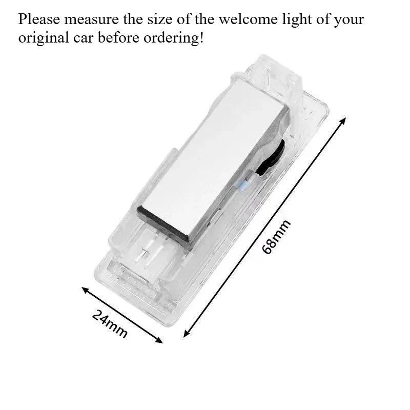 2/4pcs Car LED welcome lamp is suitable for BMW 1 series E81 E82 E87 E88 F20 F21 04-18 /2 4 5 6 7 series decorative lighting.