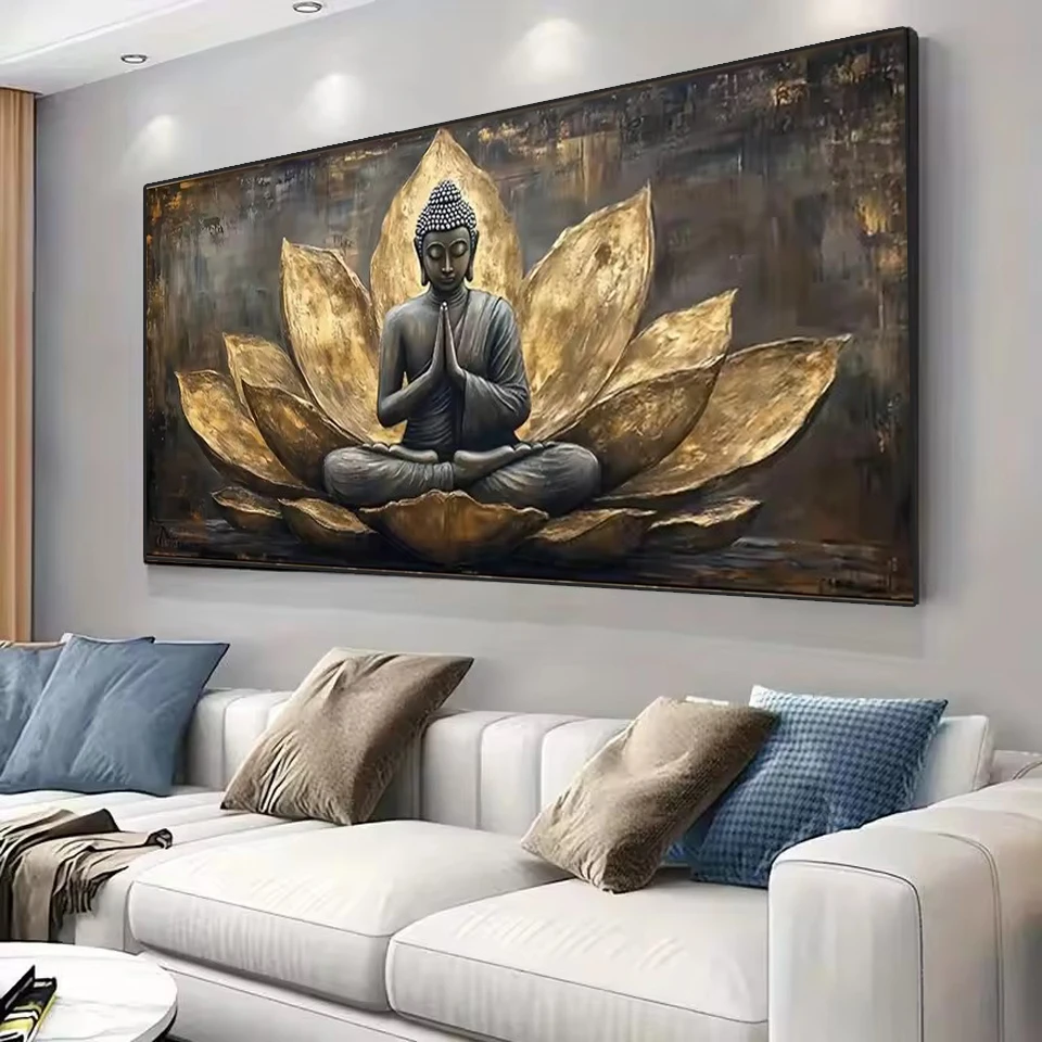 2026 Diamond Painting Lotus Buddha Pray Landscape Full Square Round 5D DIY Diamond Art Embroidery Mosaic Jewelry Coss Stitch
