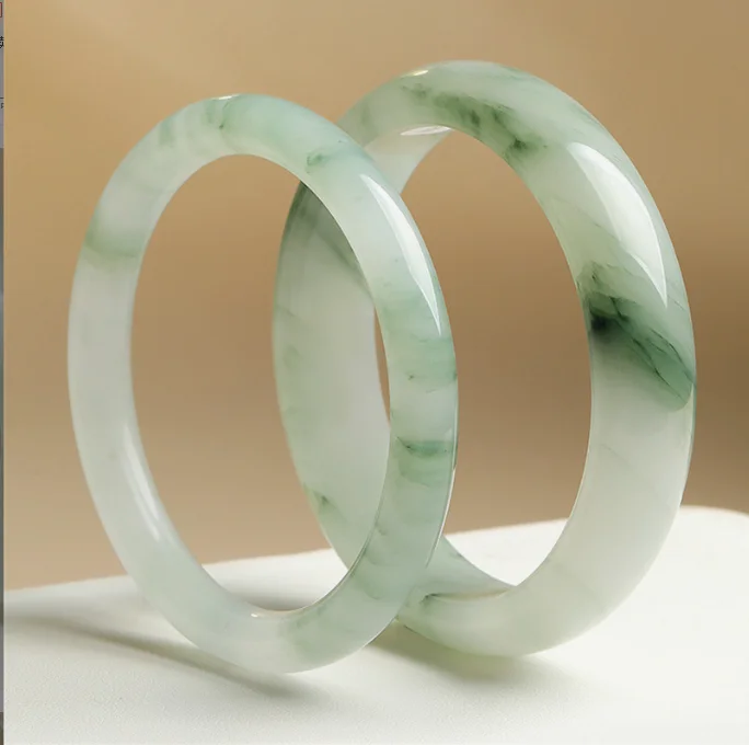 

Natural Tianshan Jade Bracelet Green Translucent Water Female Lady Goddess Birthday Holiday Gift jade bangles for women a grade