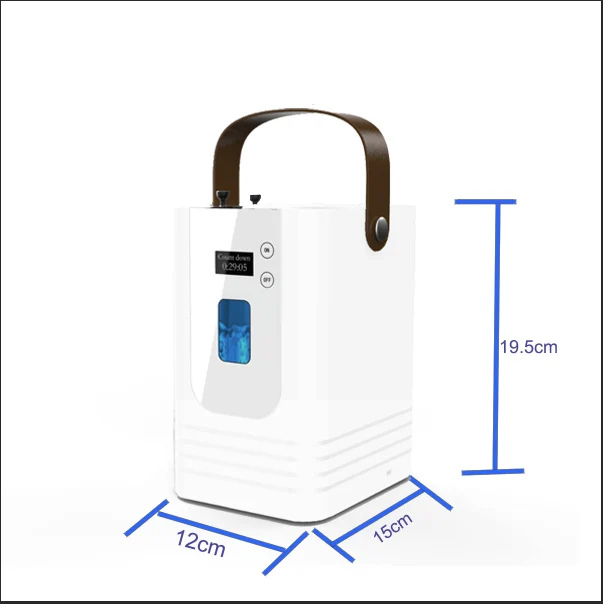 Portable Dual Hydrogen Inhalator Machine 300ml/min Hydrogen + O2 for Home Use