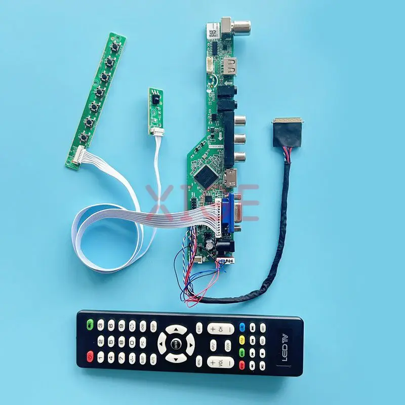 

LCD Panel Driver Controller Board Fit LP133WH1 LP133WH2 TV Analog Kit LVDS 40-Pin Laptop Matrix 1366*768 13.3" USB+AV+HDMI+VGA