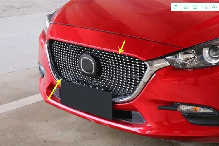 Для Mazda 3 AXELA 2017 2018 2019, высококачественная автомобильная решетка из АБС-пластика, модификация гипсофилы, автомобильные аксессуары