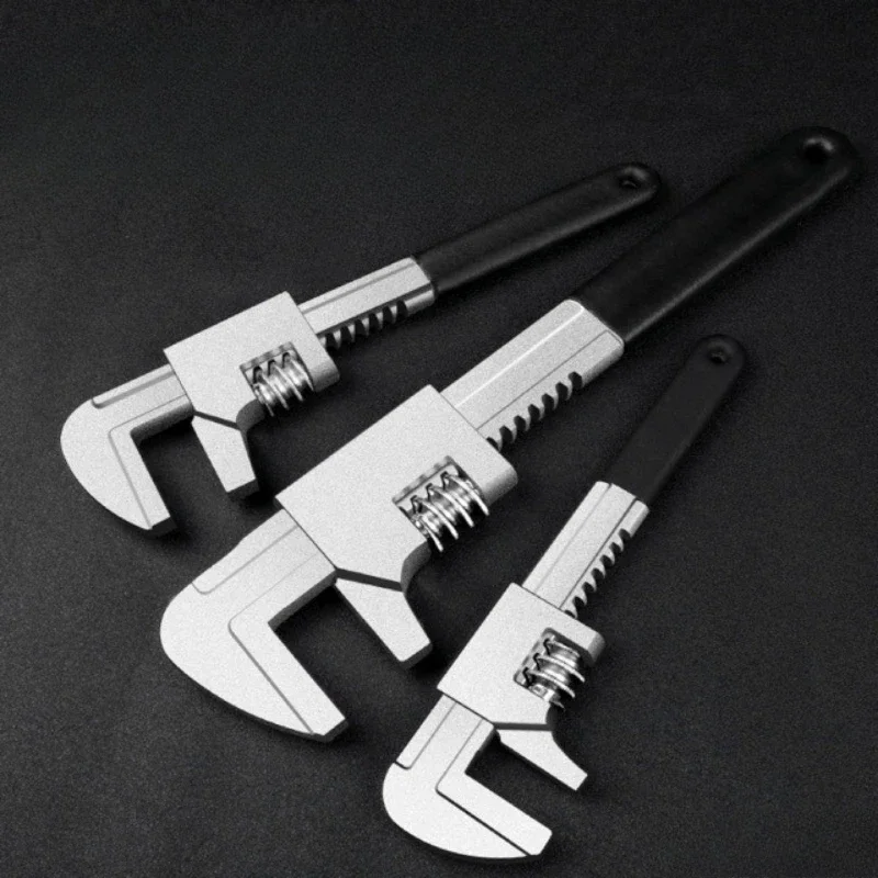 For F-type Wrench Right Angle Wrench Adjustable Spanner Pipe Wrenches Wide Jaw Opening Wrench F Spanner F Type Spanner Movable