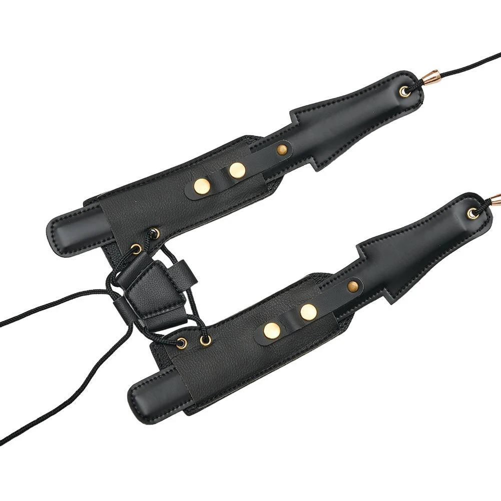 Shoulder Straps Saxophone Strap Adjustable Length Avoid Neck Problems PU Leather Security And Stability Musical Instruments