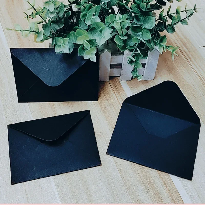 

50pcs/lot Color Envelope 120g Kraft Paper 17.5x12.5cm Wedding Invitations Supplie Postcard Giftbox Packaging Storage Stationery