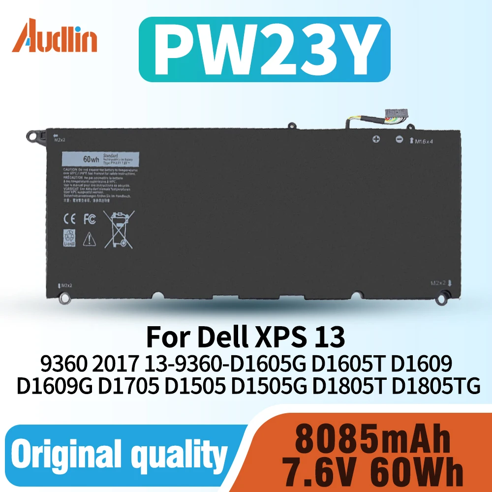 

Аккумулятор для ноутбука PW23Y для Dell XPS 13 9360 P54G002 13-9360-D1605G 13-9360-D1605T 13-9360-D1609 13-9360-D1609G 13-9360-D1705G 3-9360-D1505 13-9360-D 1805T XPS серии 2017 г. TP1GT RNP72 0RNP72 0TP1GT