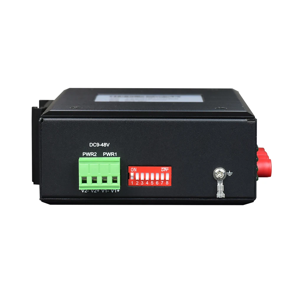 Industrial Ring Serial to Fiber Converter RS232 RS422 RS485 to Fiber Optic Converter