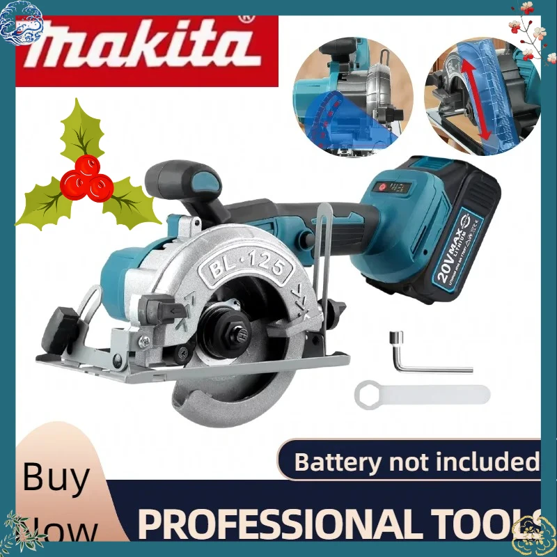 

Makita 5Inch Brushless Electric Circular Saw Cordless For 20V Battery Handheld Multifunctional Wood Metal Cutter Power Tool