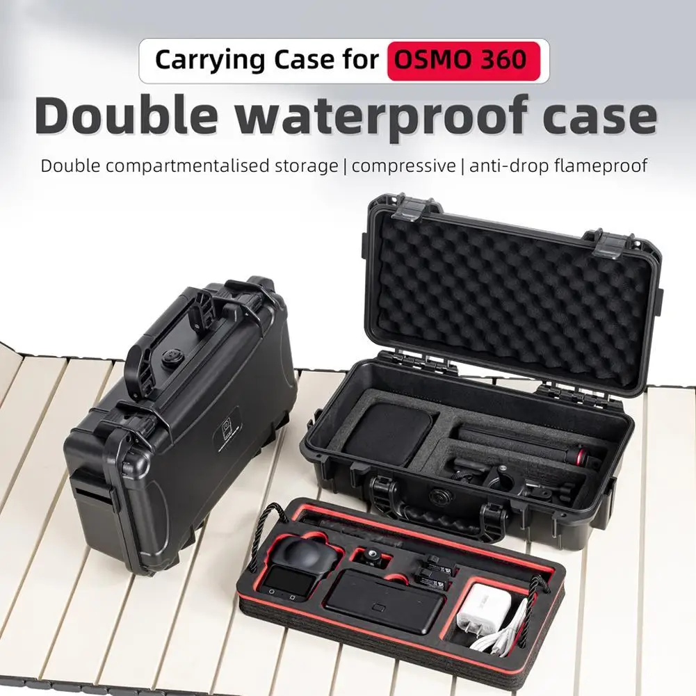 

Travel Waterproof Hard Case for dji Osmo 360 Shockproof Carrying Case Osmo 360 Video Camera/Vlogging Camera And Accessories