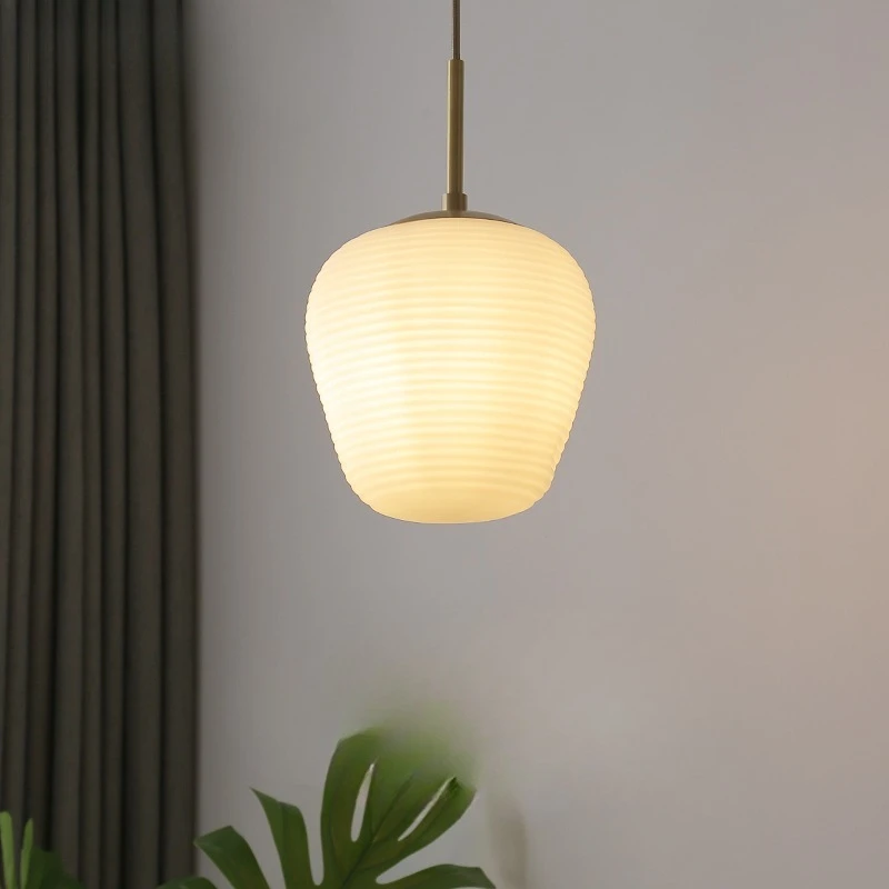 Nordic Minimalist Glass Pendant Lights Homestay Restaurant Bar Counter Kitchen Coffee Shop Small LED Chandeliers Home Decorative