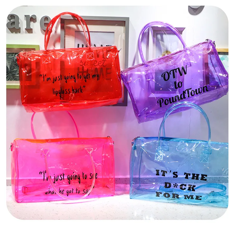 Large Capacity Gym Transparent Handbag Bag Fitness Accessories for Woman Girl