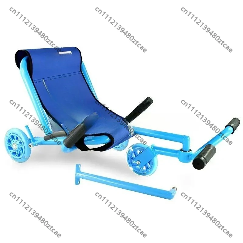 Foot Driven Swing Twist Car Durable Three Wheel Kids Wiggle Scooter Multifunctional Lying Sitting Design for Child Daily Leisure