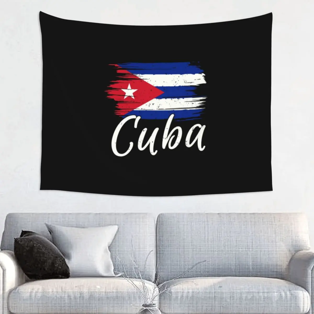 Cuba Cuban Havana Flag Tapestry Home Decor Customized Hippie Wall Hanging Cuban Patriotic Tapestries for Bedroom