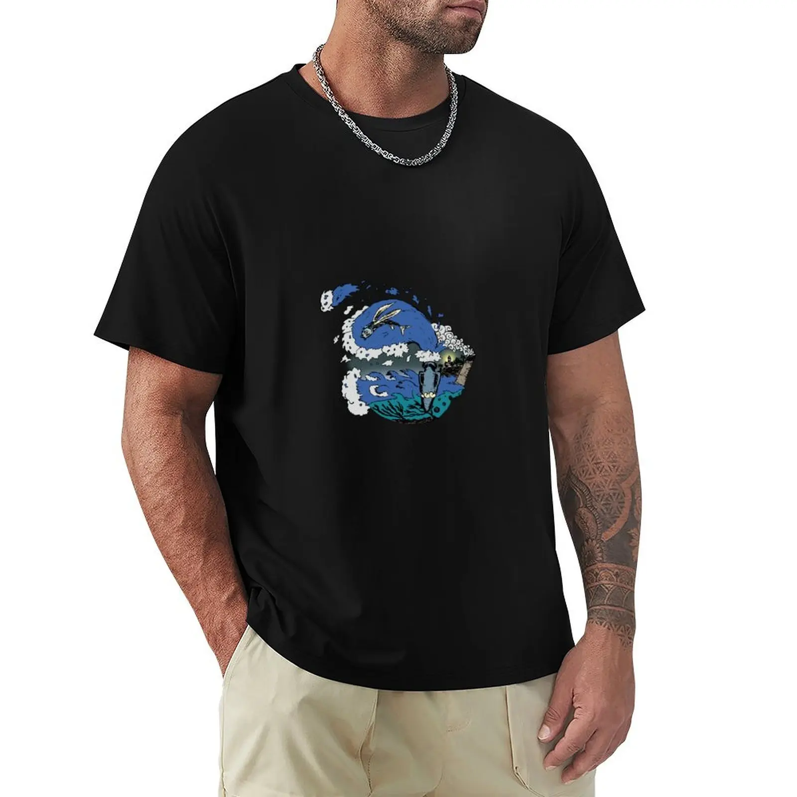 Flying fish T-Shirt Basic Tee Shirt for Everyday Outfit