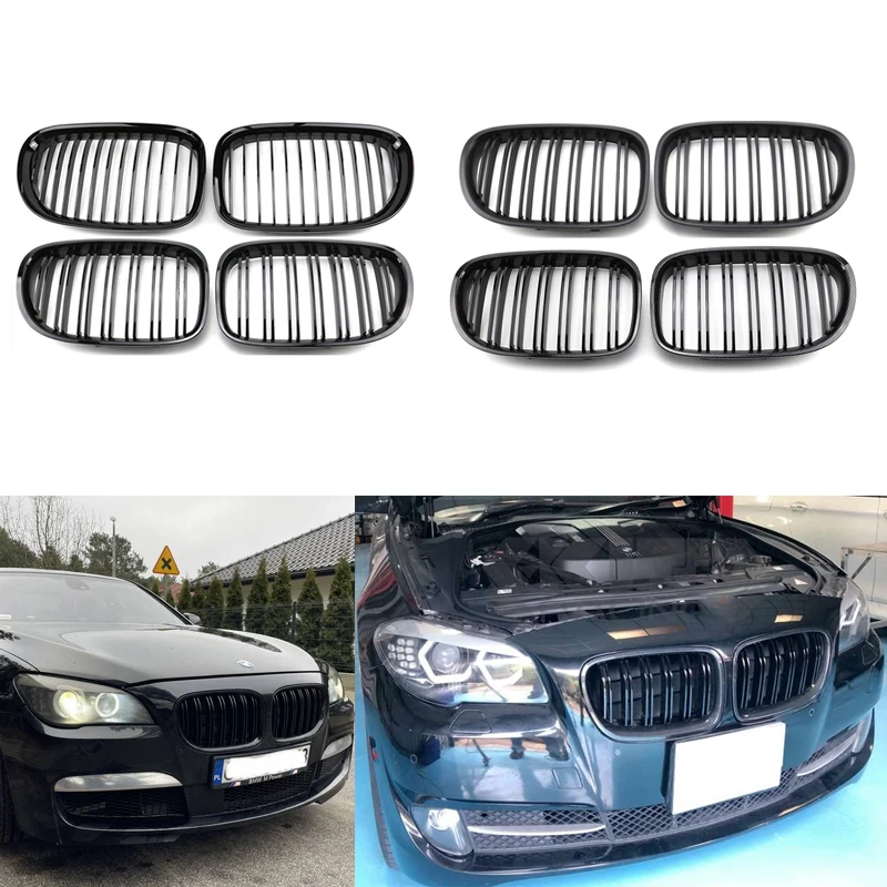 

Front Kidney Bumper Grille ABS Fit For BMW 7 Series F01 F02 740i 745i 750i 2009 2010 2011 2012 2013 2014 2015 2016