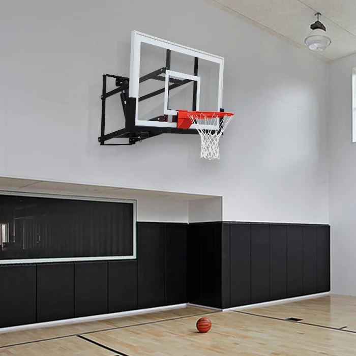 Popular Wall Mounted Basketball Hoop Backboard and Rim 72'' 60'' Basketball Training Equipment for Salepromote sales