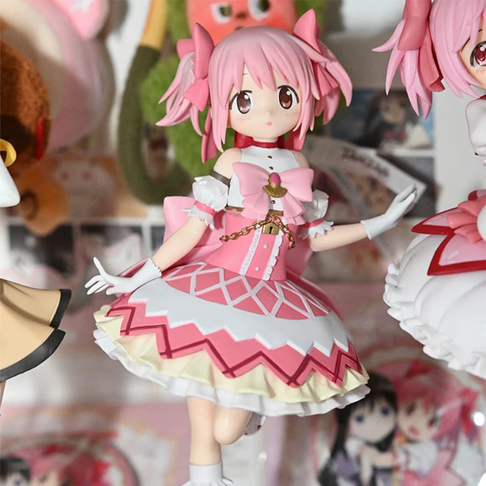 Puella Magi Madoka Magica Anime-Figur Kaname Madoka in Stehender Pose PVC-Sammlermodell Spielzeug Ornament Puppe Geburtstagsgeschenk für Fans – Detail 1