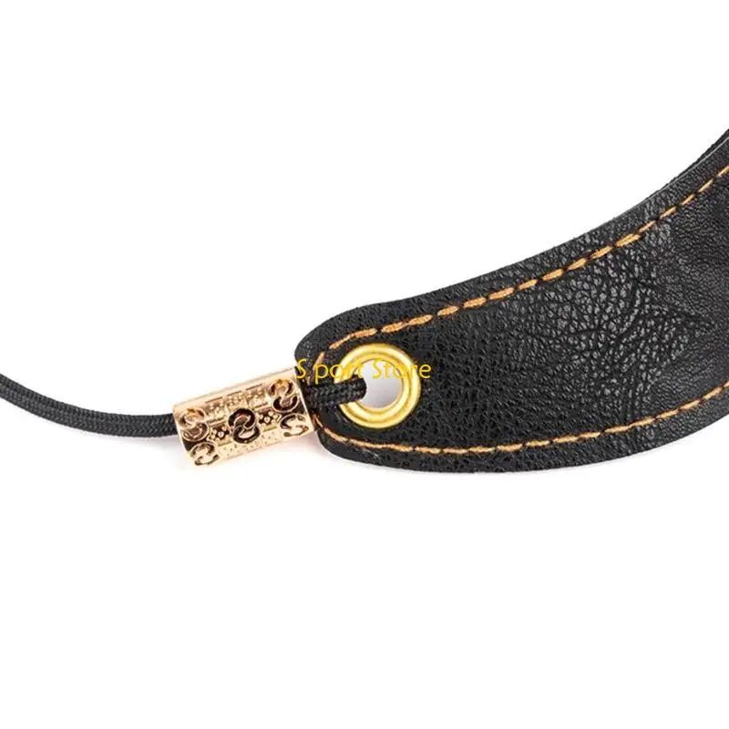 U2JB Saxophone Neck Strap with Soft Leathers Padded for Alto Tenors Clarinet Oboe Sax