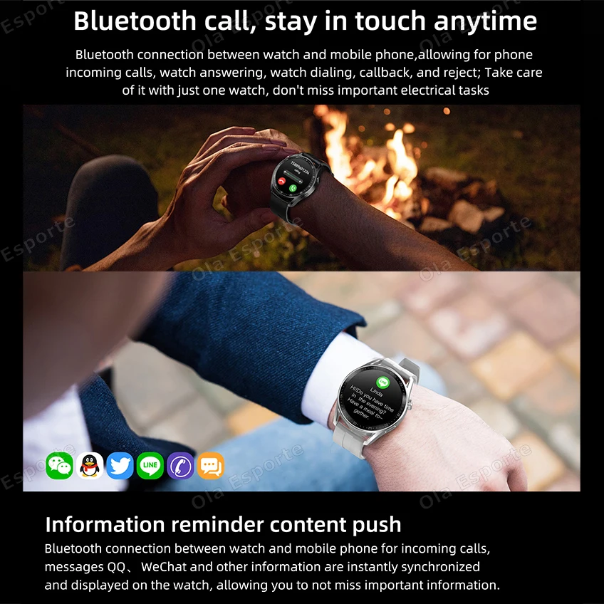 Nuovo Orologio 4 Pro Aggiornamento Smart Watch 2025 Orologio 4 Serie Frequenza Cardiaca Monitoraggio della Salute del Sonno Chiamata BT Sport Smartwatch Impermeabile