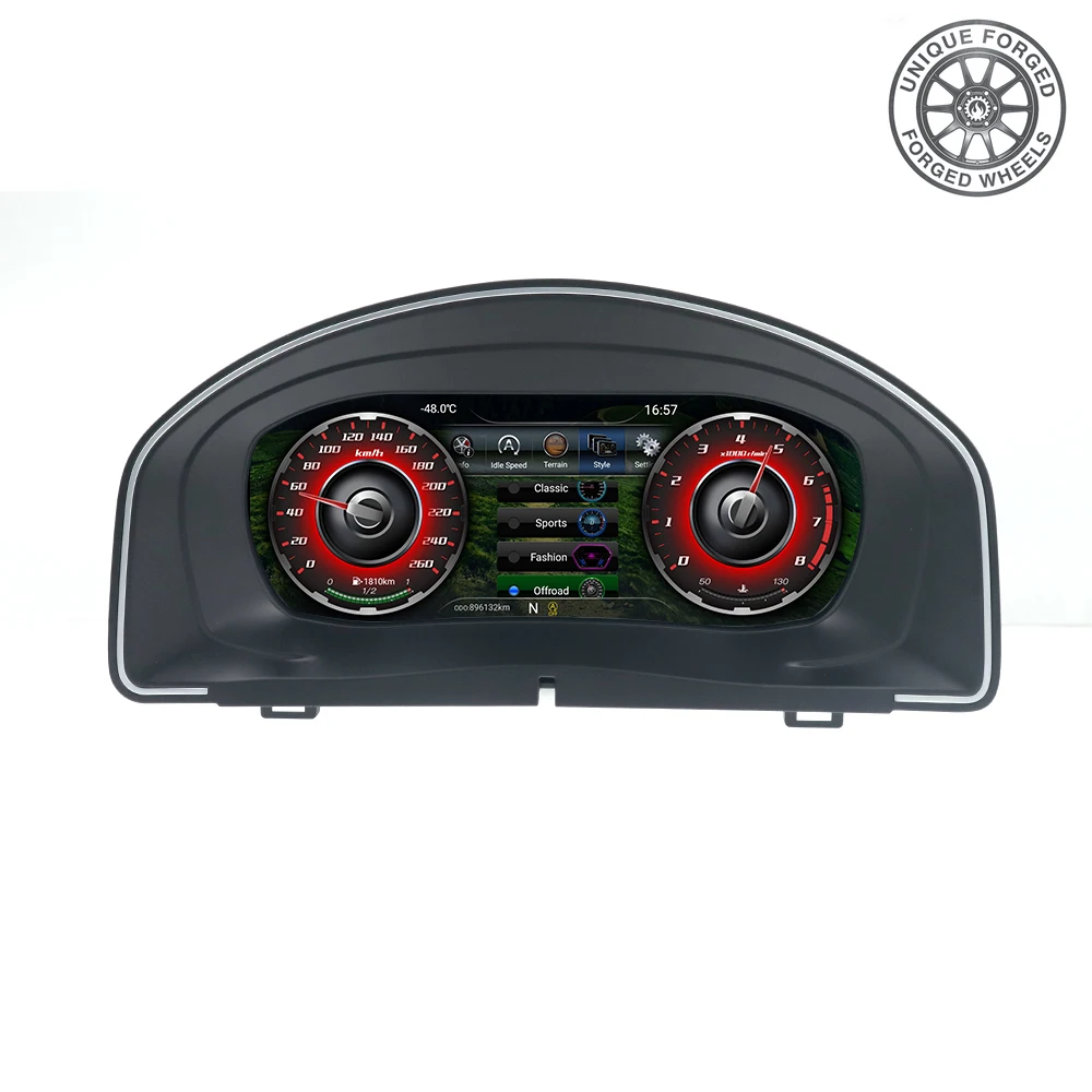 

Foforfor Upgrades Car LCD Instrument Cluster Digital Dashboard for Scirocco2010-2016 Multifunctional Speedometer