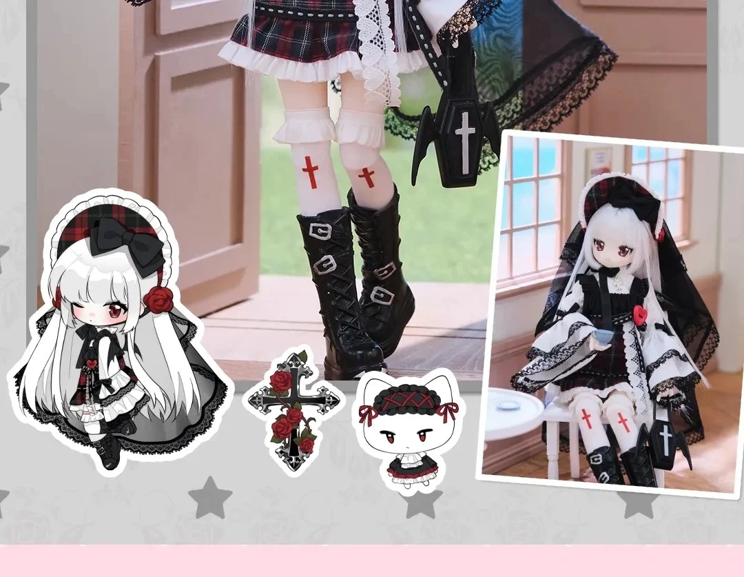 Original SyncyLand OOTD BJD Blind Box Niedliche Anime-Puppe mit Beweglichen Gelenken und Echthaar Key 2 Mini Sammelfigur Wohndekor Geschenk – Detail 18