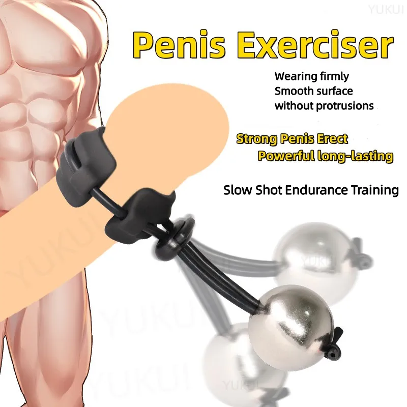 Metal Ball Cock Ring Penis Heavy Weight Hanger Stretcher Penis Erection Enlarger Extender Weight Stretcher Sex Toys For Men