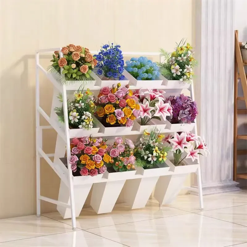 for Modern Decorative Metal Flower Pot Bracket Bucket Display Stand for Showcase Plant Holder Home Garden Decoration
