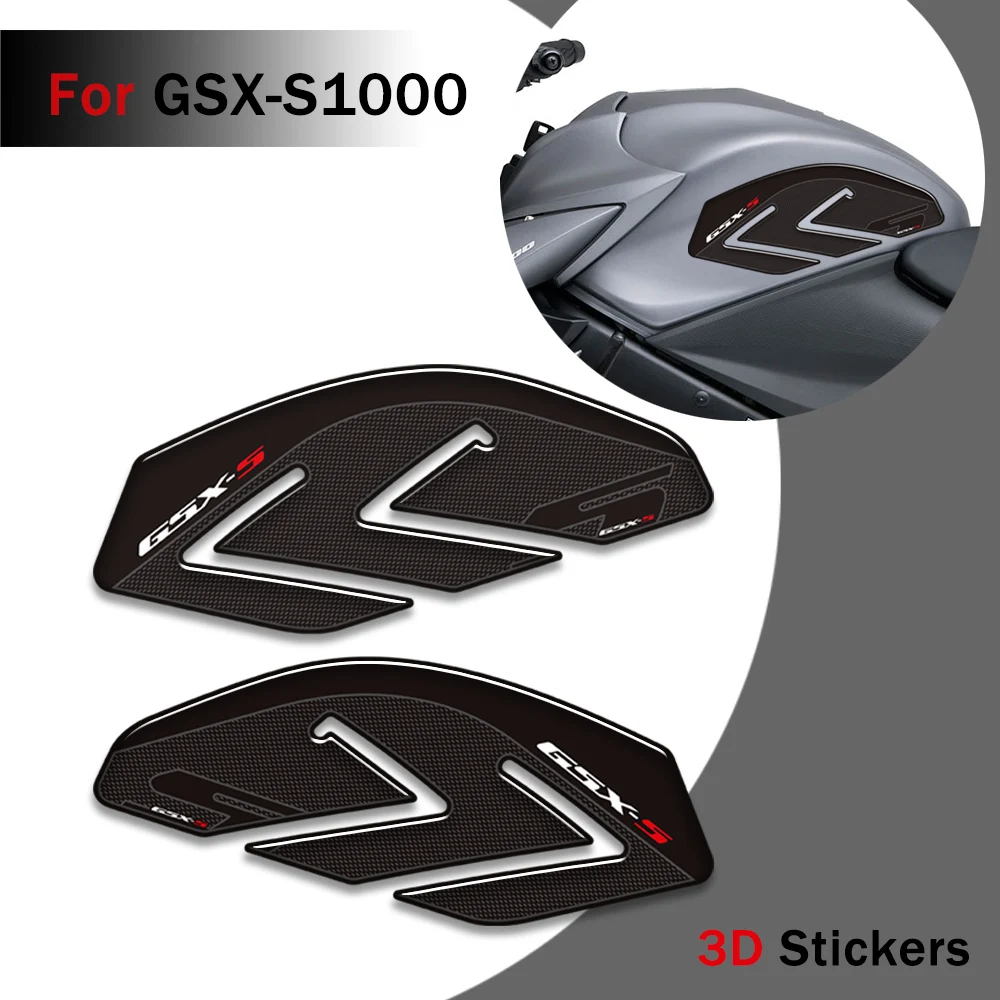 

For Suzuki GSX-S1000 GSX-S1000F 2015 - 2020 Fuel Tank Protective Stickers Anti-slip Epoxy resinSticker Gas Tank Decoration Decal