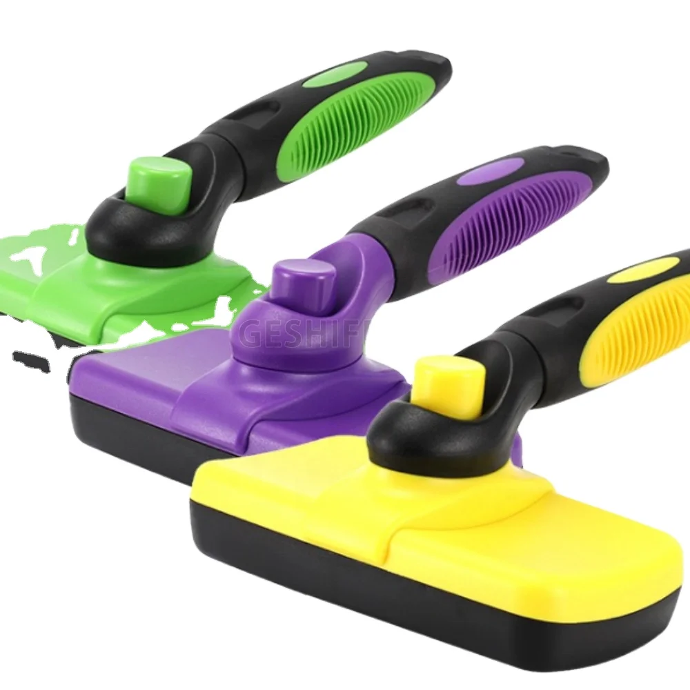 

Pet Dog Comb Cat Brush Self Cleaning Pet Hair Remover Brush for Dogs Cats Grooming Tools Pets Dematting Comb Dogs Accessories